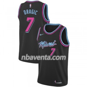 Camiseta Hombre Miami Heat Goran Dragic 7 2018-19 Nike City Edition Negro Swingman